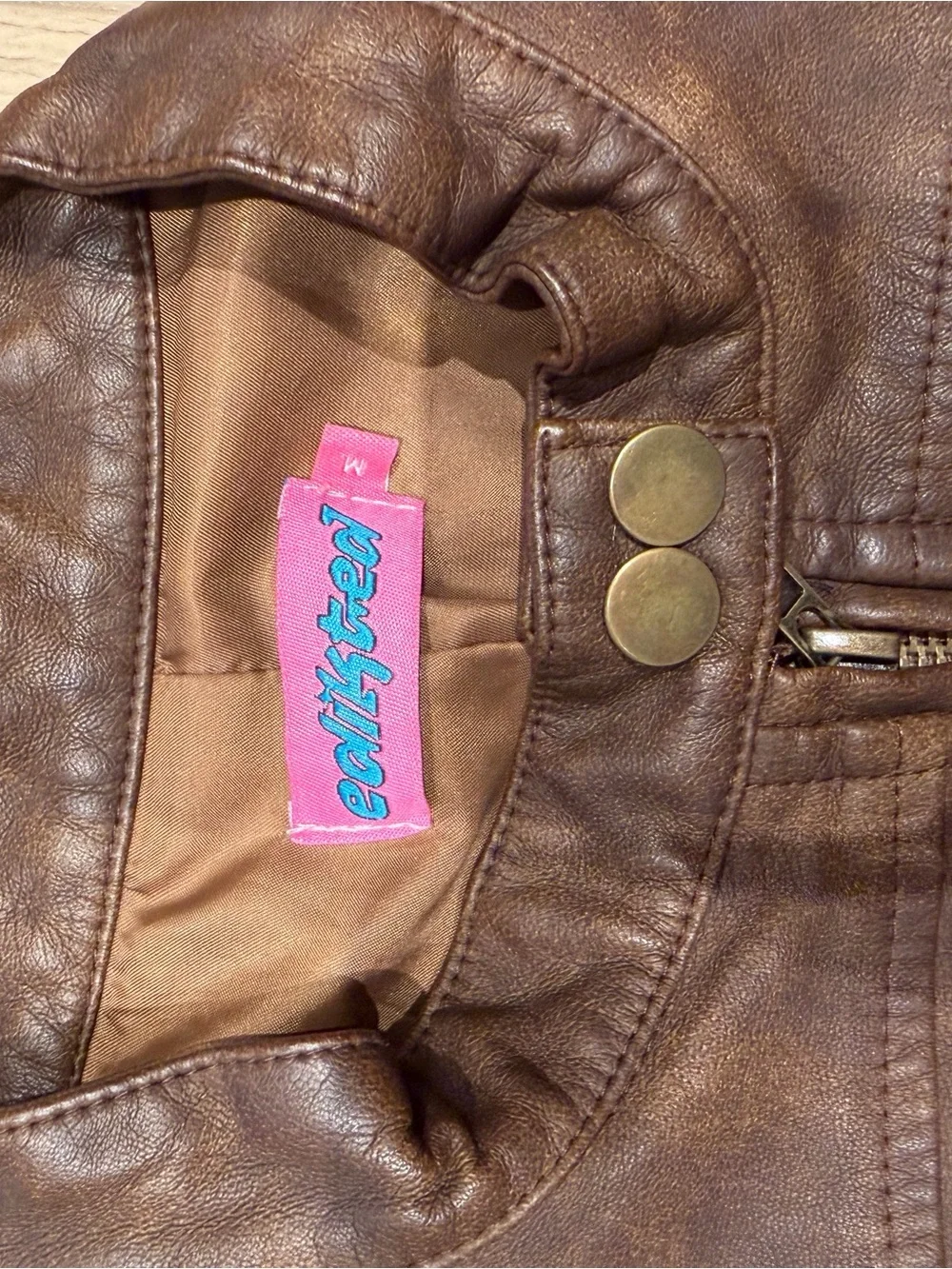 Edikted Men's Dark Brown Bomber Jacket